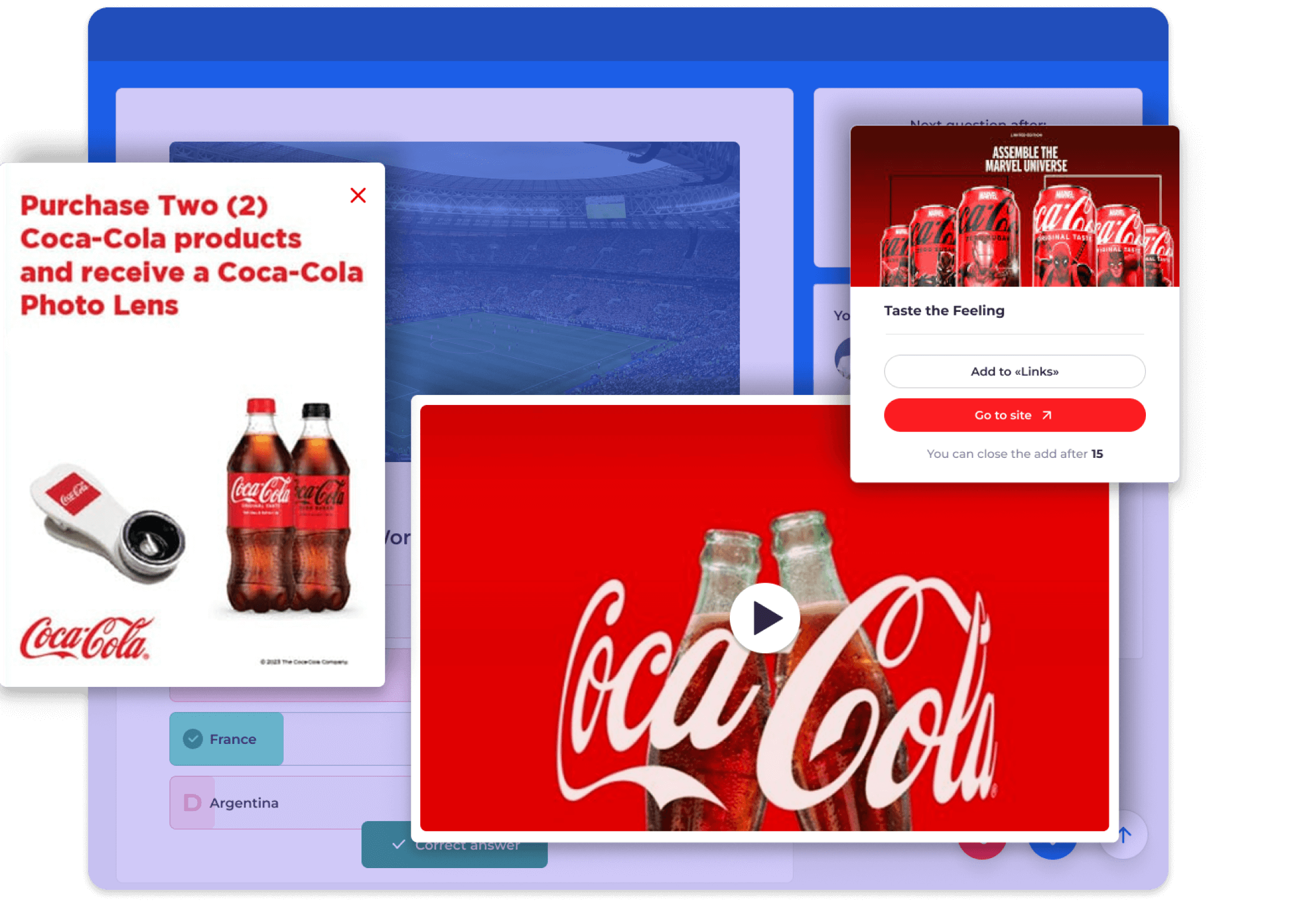 Players will see sponsor ads in the most exciting game moments!