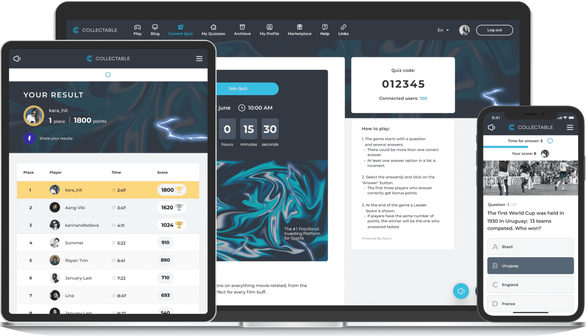 Game interface example 3